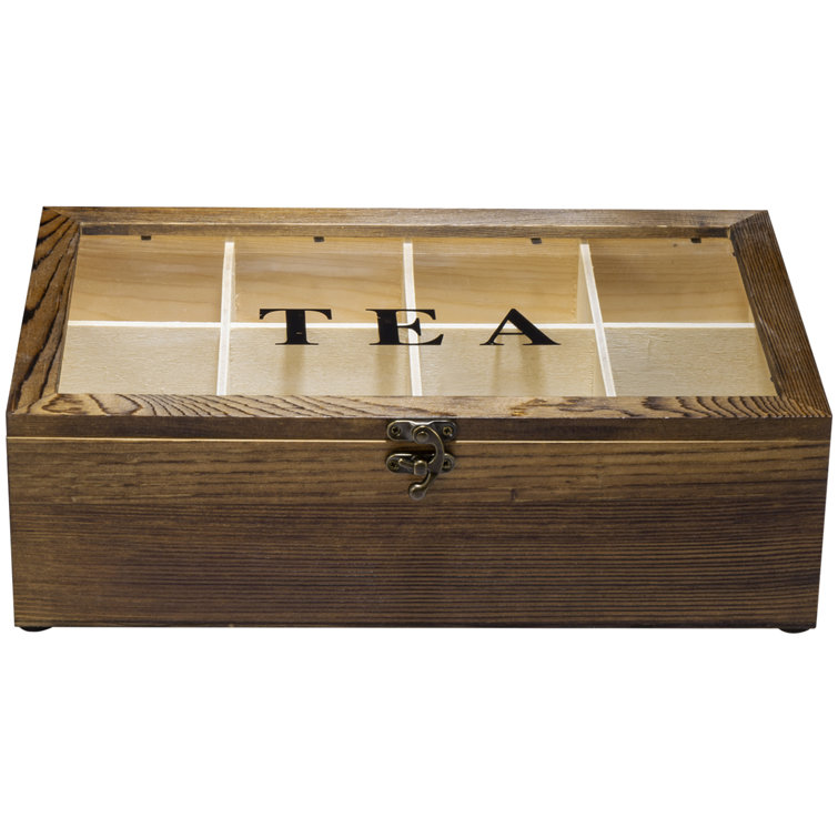 MyGift Wood Tea Bag Holder Box Wayfair